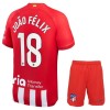 Conjunto (Camiseta+Pantalón Corto) Atlético Madrid Joao Felix 18 Primera Equipación 23-24 - Niño